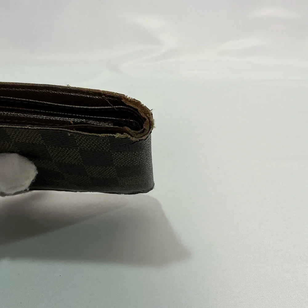 Louis Vuitton Damier Ebene Bifold Checkered Brown Wallet project